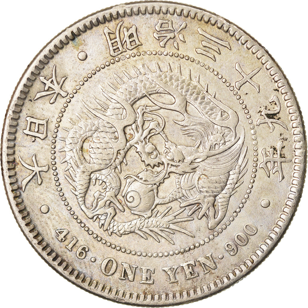 Münze, Japan, Mutsuhito, Yen, 1906, VZ, Silber, KM:A25.3