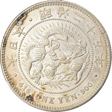 Moneta, Giappone, Mutsuhito, Yen, 1892, SPL-, Argento, KM:A25.3