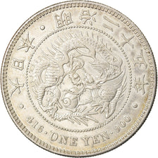 Moneta, Giappone, Mutsuhito, Yen, 1892, BB+, Argento, KM:A25.3