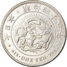 Coin, Japan, Mutsuhito, Yen, 1912, AU(55-58), Silver, KM:A25.3