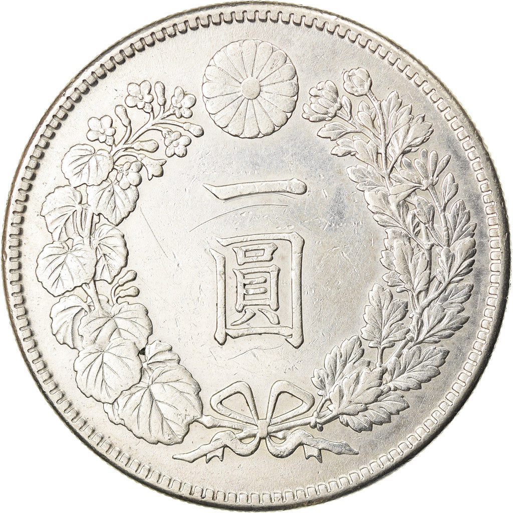 Coin, Japan, Mutsuhito, Yen, 1912, AU(55-58), Silver, KM:A25.3