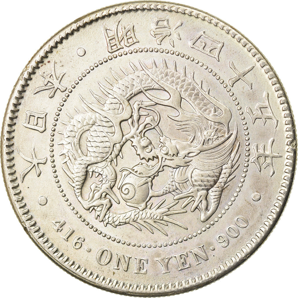 Moneta, Giappone, Mutsuhito, Yen, 1912, SPL-, Argento, KM:A25.3