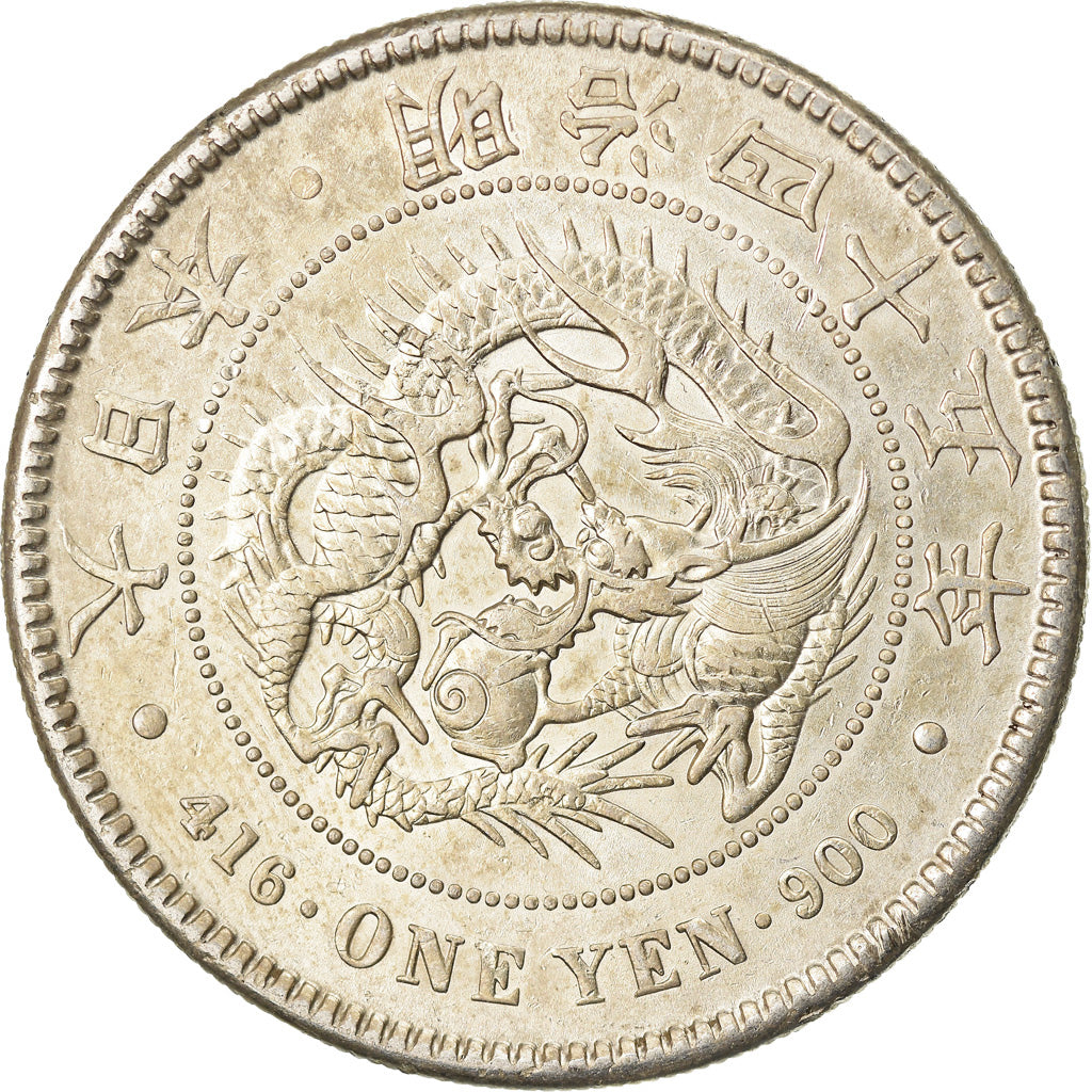 Münze, Japan, Mutsuhito, Yen, 1912, SS+, Silber, KM:A25.3