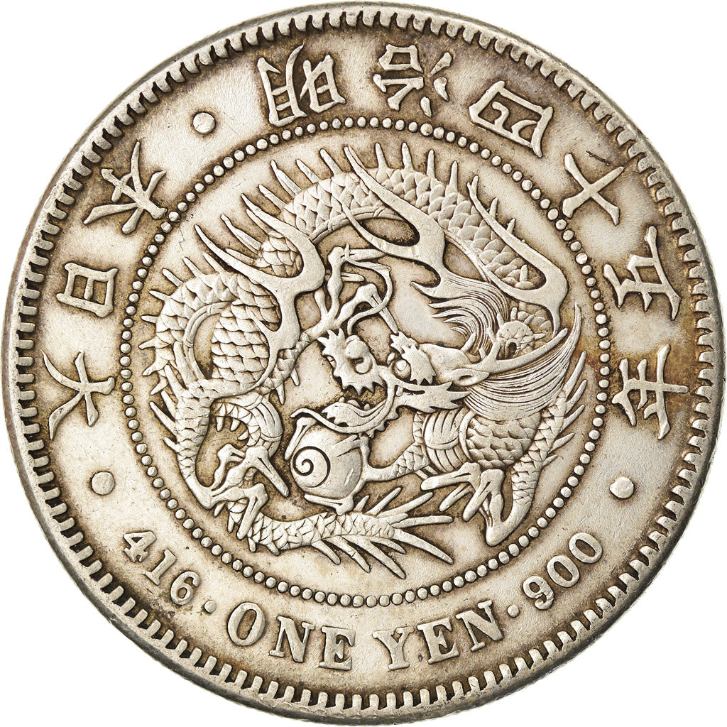 Münze, Japan, Mutsuhito, Yen, 1912, SS, Silber, KM:A25.3