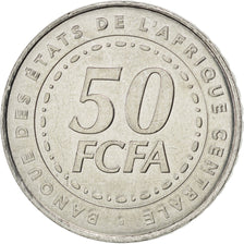 Coin, Central African States, 50 Francs, 2006, MS(63), Stainless Steel, KM:21