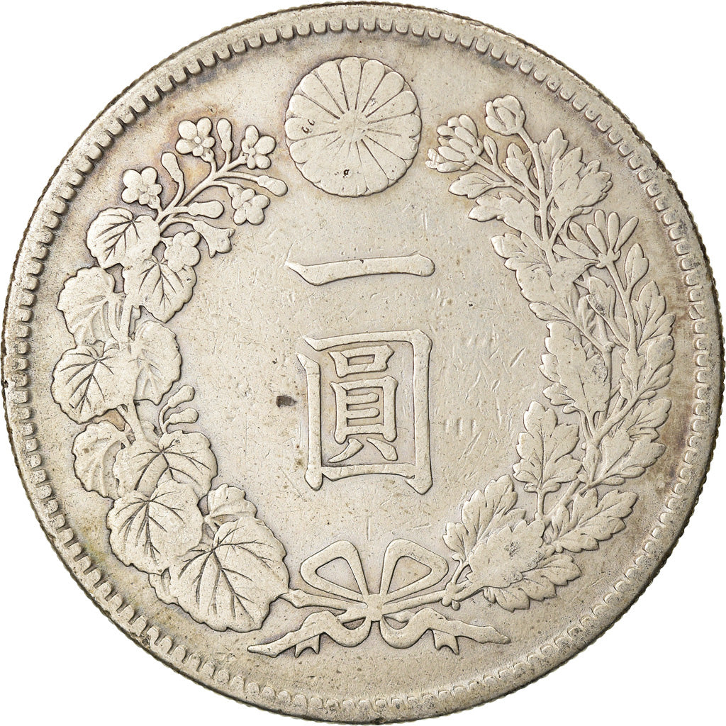 Moneta, Giappone, Mutsuhito, Yen, 1912, BB, Argento, KM:A25.3