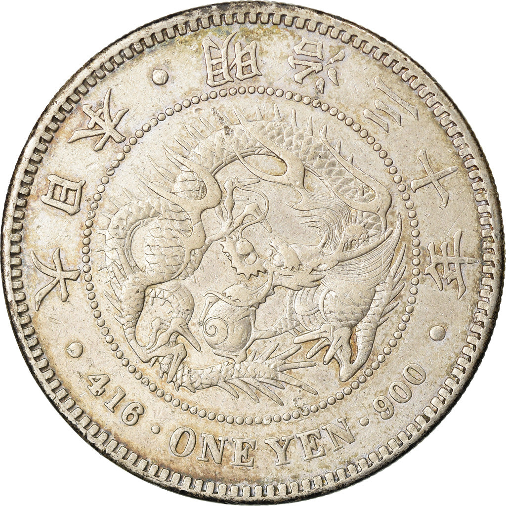 Moneta, Giappone, Mutsuhito, Yen, 1897, BB+, Argento, KM:A25.3