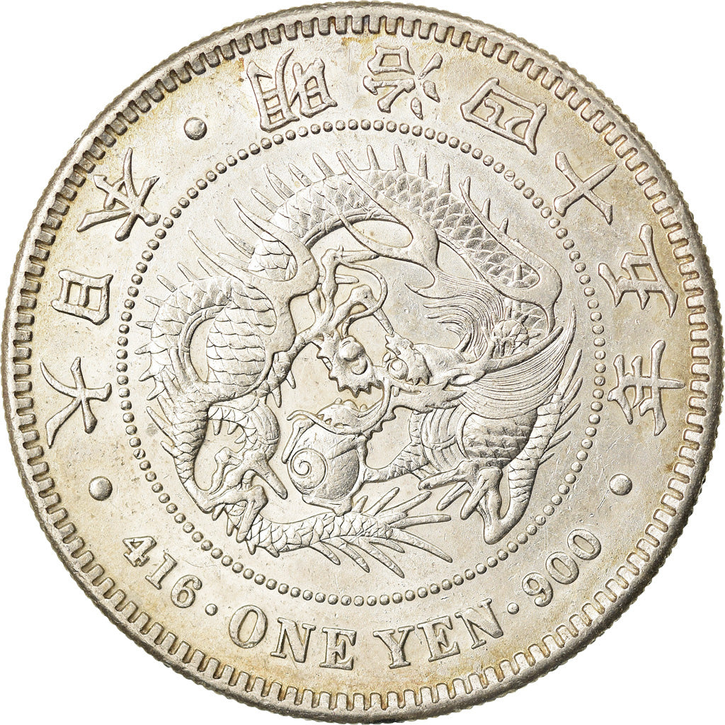 Moneta, Giappone, Mutsuhito, Yen, 1912, SPL-, Argento, KM:A25.3
