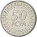 CENTRAL AFRICAN STATES, 50 Francs, 2006, Paris, KM #21, MS(63), Stainless...