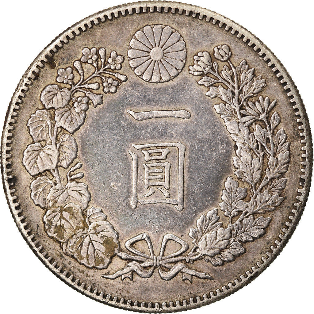Moneta, Giappone, Mutsuhito, Yen, 1889, SPL-, Argento, KM:A25.3