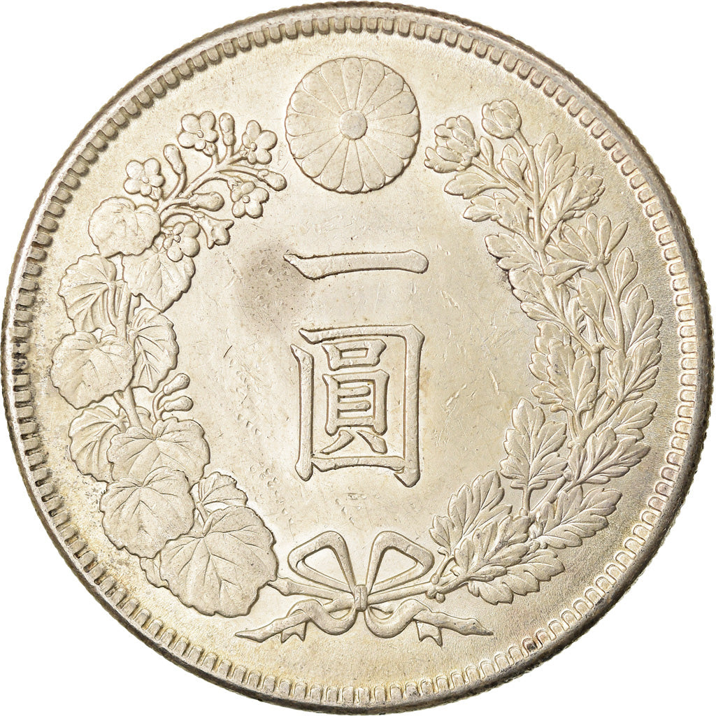 Coin, Japan, Mutsuhito, Yen, 1904, AU(55-58), Silver, KM:A25.3