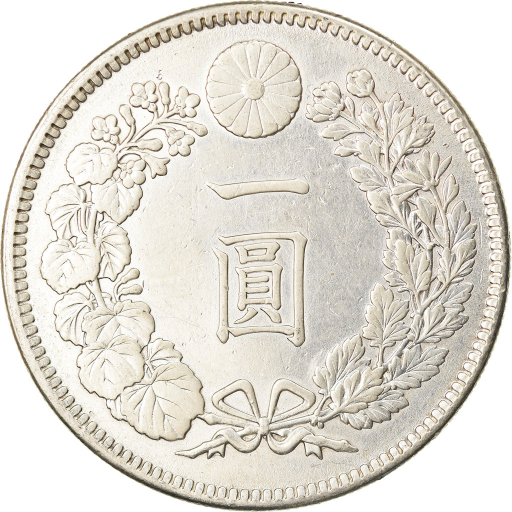Coin, Japan, Mutsuhito, Yen, 1904, AU(55-58), Silver, KM:A25.3
