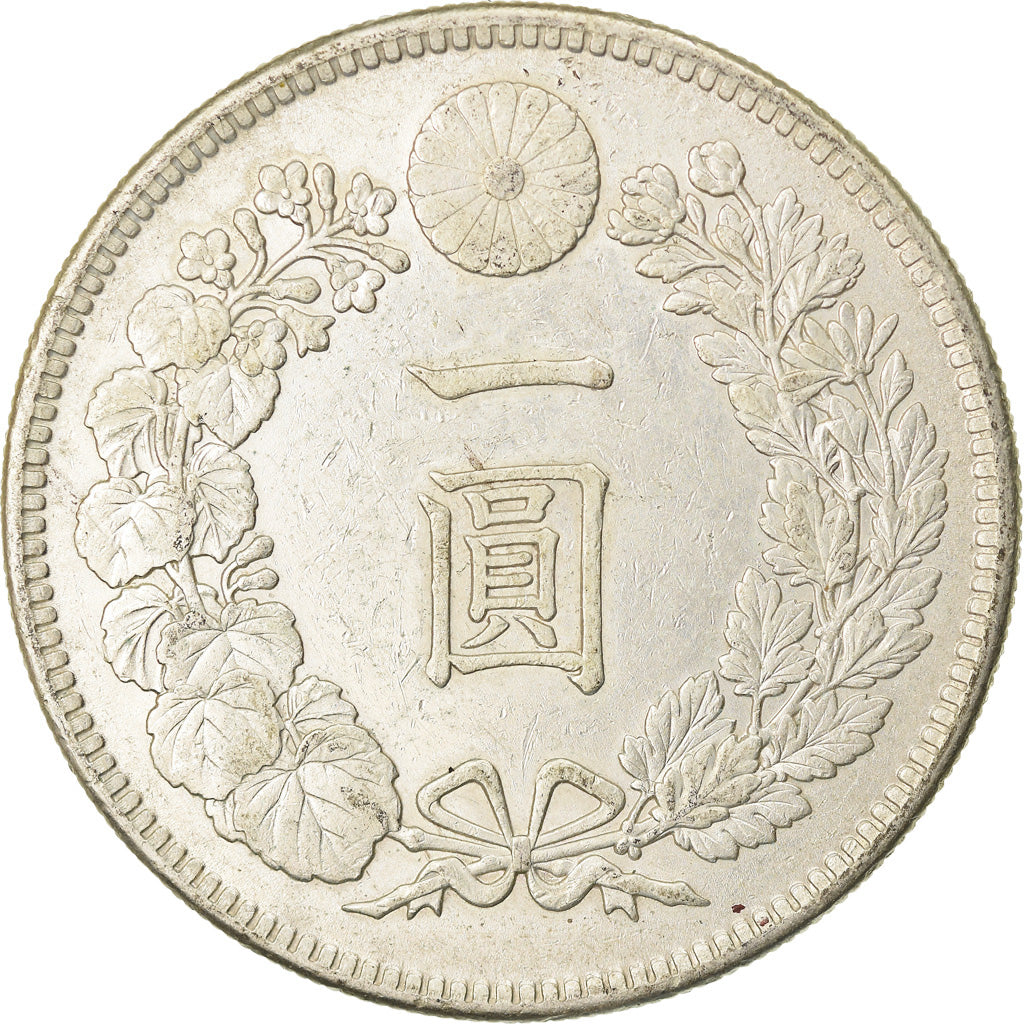 Moneta, Giappone, Mutsuhito, Yen, 1904, BB+, Argento, KM:A25.3