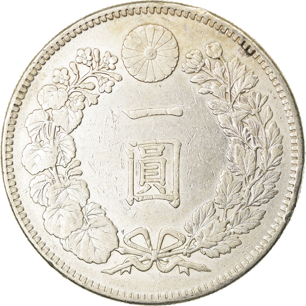 Moneta, Giappone, Mutsuhito, Yen, 1904, BB+, Argento, KM:A25.3