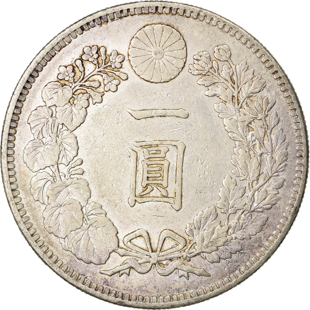 Moneta, Giappone, Mutsuhito, Yen, 1904, BB+, Argento, KM:A25.3