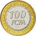 Moneta, Państwa Afryki Środkowej, 100 Francs, 2006, MS(63), Bimetaliczny