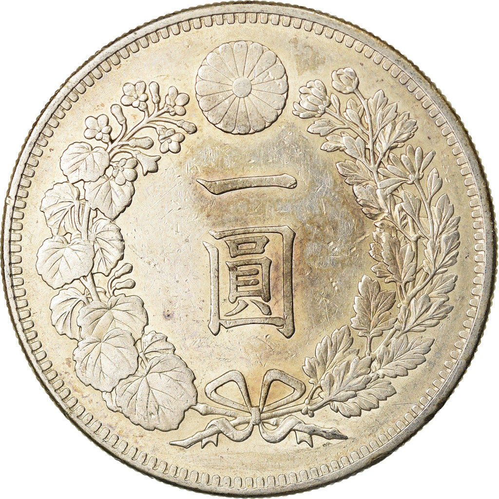 Coin, Japan, Mutsuhito, Yen, 1895, AU(55-58), Silver, KM:A25.3