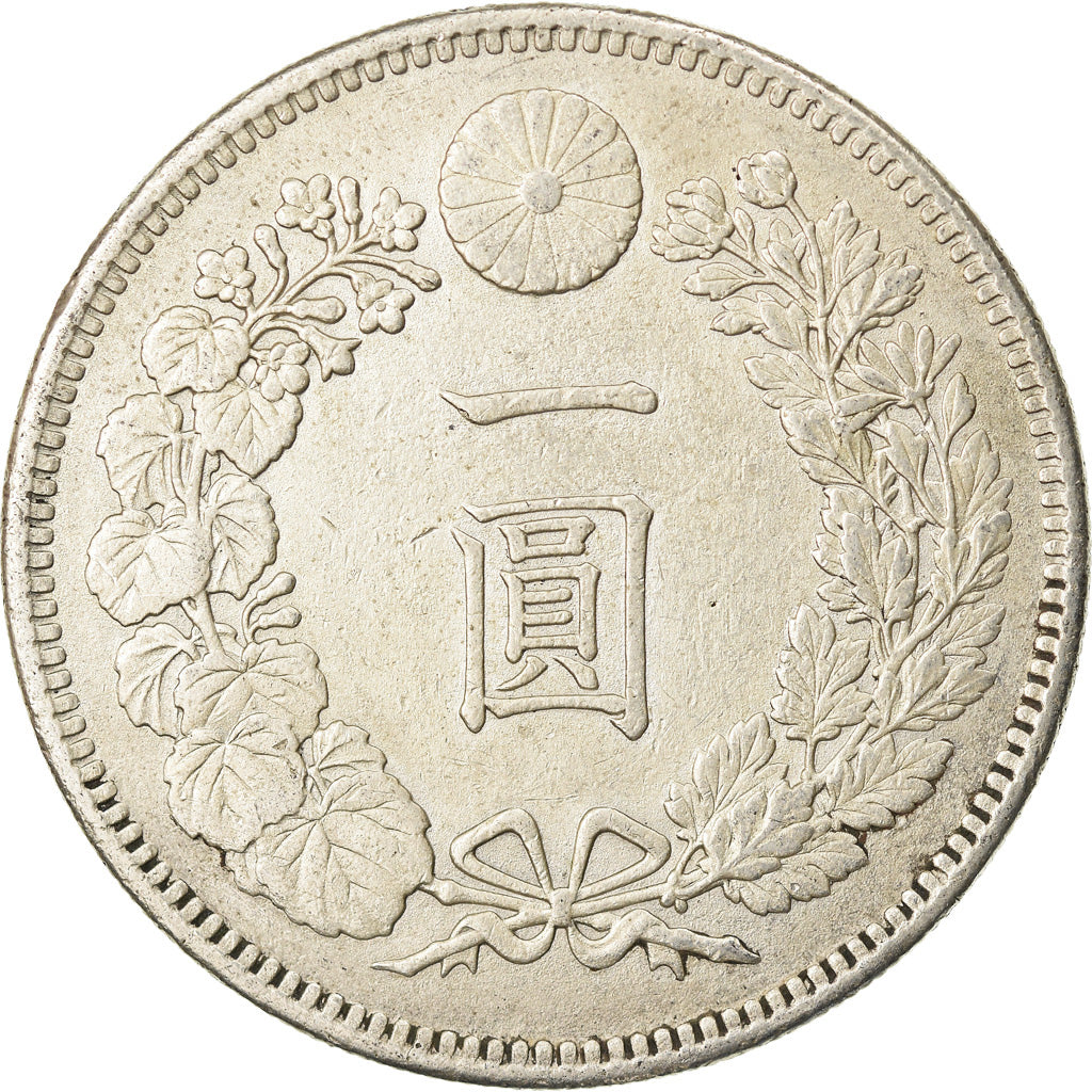 Munten, Japan, Mutsuhito, Yen, 1895, ZF+, Zilver, KM:A25.3