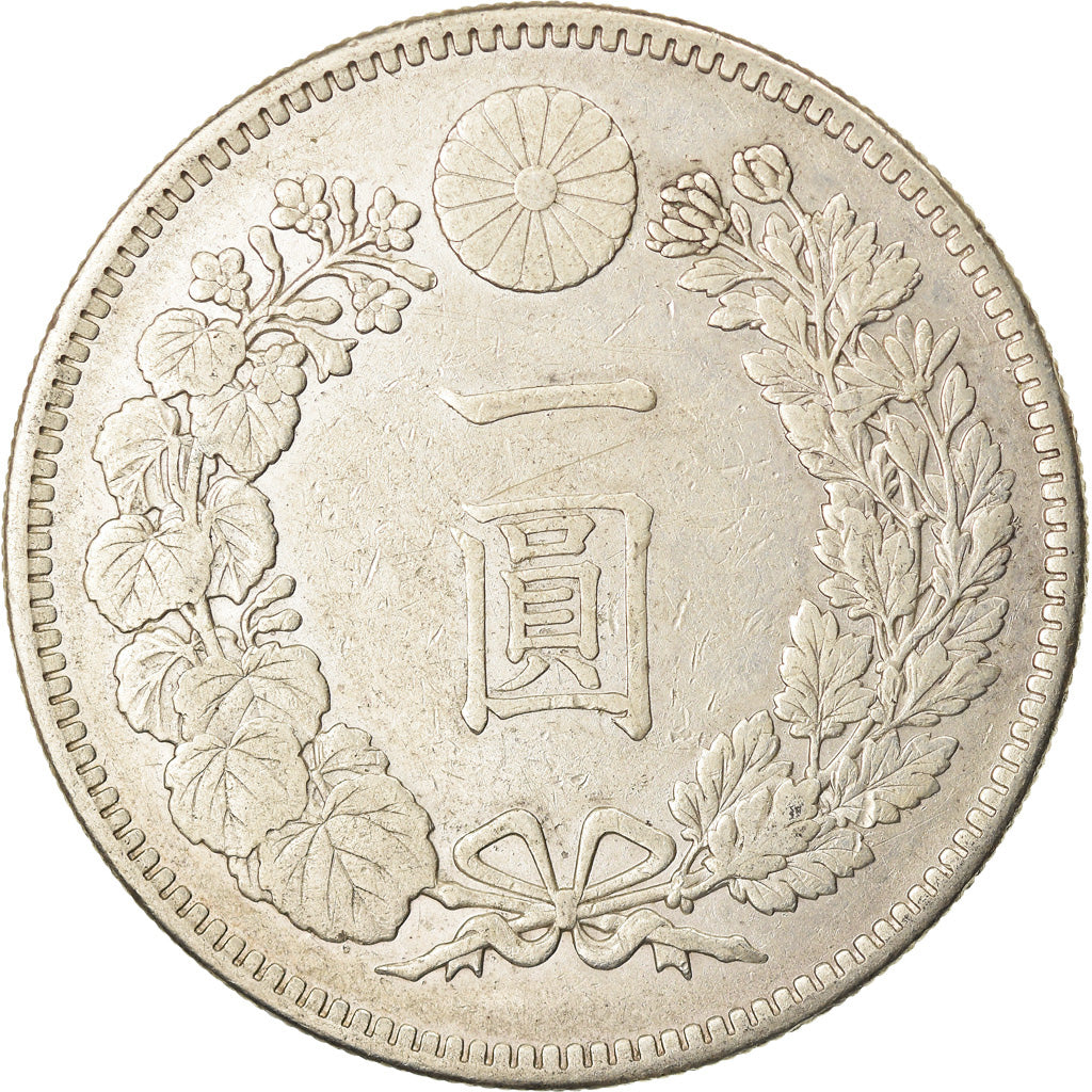 Moneta, Giappone, Mutsuhito, Yen, 1895, BB+, Argento, KM:A25.3