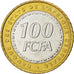 Coin, Central African States, 100 Francs, 2006, MS(63), Bi-Metallic, KM:15