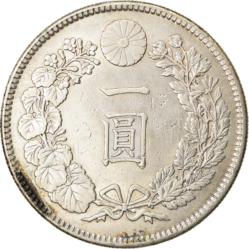 Coin, Japan, Mutsuhito, Yen, 1905, AU(55-58), Silver, KM:A25.3