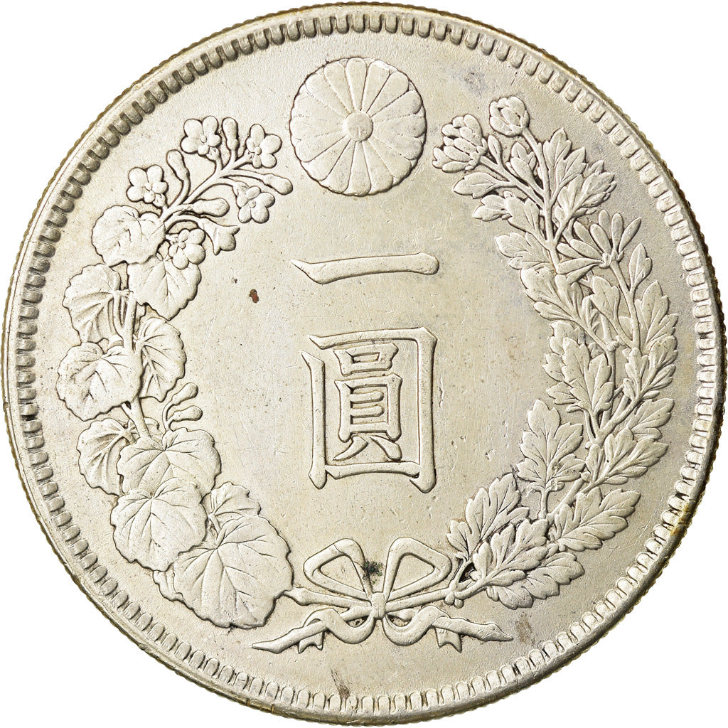 Coin, Japan, Mutsuhito, Yen, 1905, AU(55-58), Silver, KM:A25.3