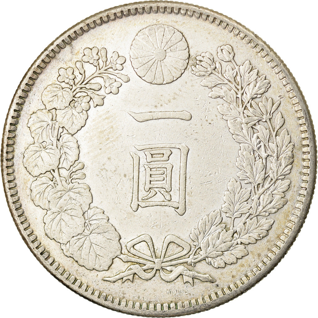 Coin, Japan, Mutsuhito, Yen, 1905, AU(50-53), Silver, KM:A25.3
