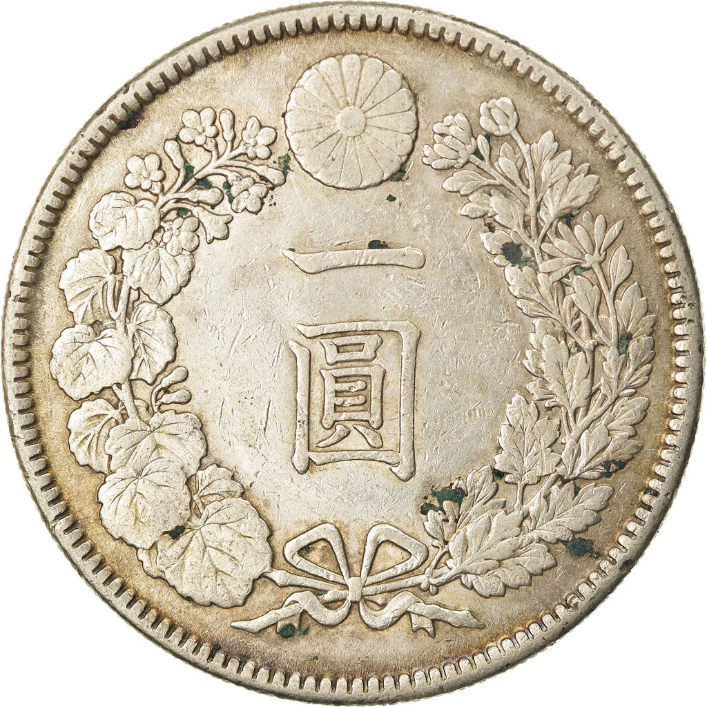 Coin, Japan, Mutsuhito, Yen, 1905, AU(50-53), Silver, KM:A25.3