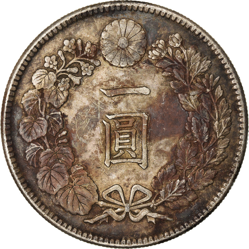 Moneta, Giappone, Yoshihito, Yen, 1914, BB, Argento, KM:38