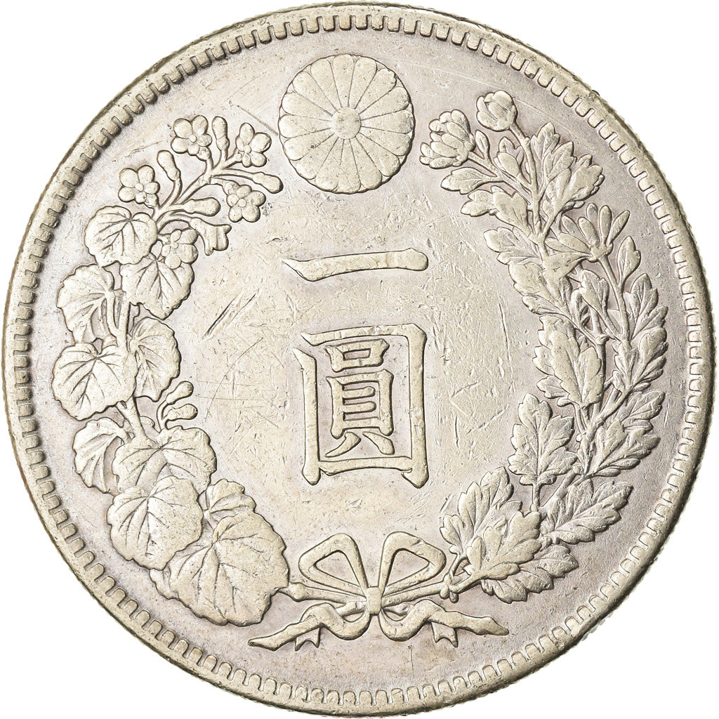 Moneta, Giappone, Yoshihito, Yen, 1914, BB, Argento, KM:38
