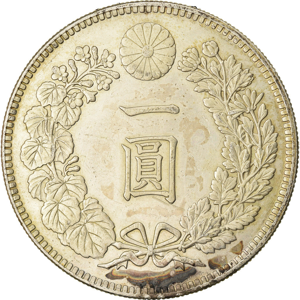 Moneta, Giappone, Yoshihito, Yen, 1914, BB, Argento, KM:38