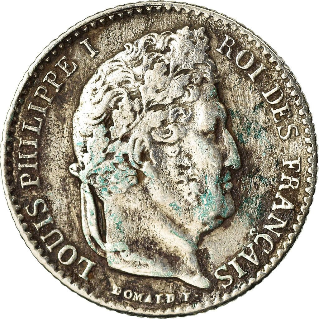 Munten, Frankrijk, Louis-Philippe, 1/4 Franc, 1844, Paris, FR+, Zilver