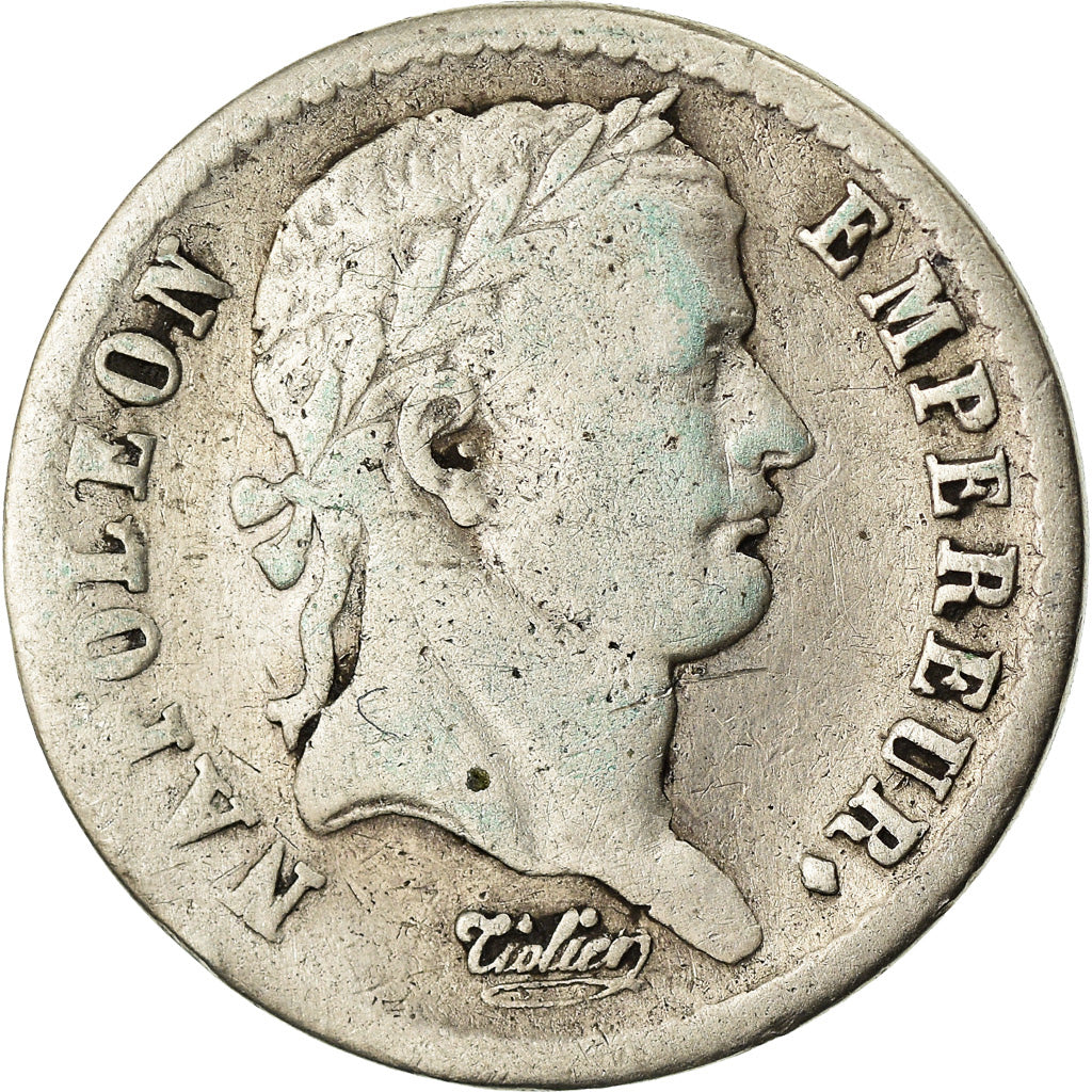 Coin, France, Napoléon I, 1/2 Franc, 1813, Perpignan, VF(20-25), Silver