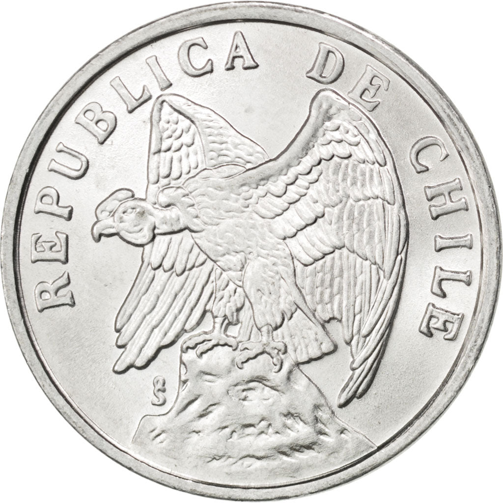 CHILE, Centavo, 1975, KM #203, MS(63), Aluminum, 24.93, 2.06