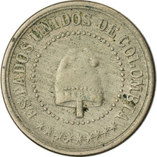 Moneda, Colombia, 2-1/2 Centavos, 1881, Scoville Mfg. Co., Waterbury, CT, USA