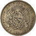 Coin, Uruguay, 20 Centesimos, 1893, Uruguay Mint, Santiago, EF(40-45), Silver
