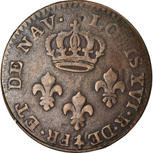 Münze, FRENCH GUIANA, Louis XVI, 2 Sous, 1789, Paris, S+, Billon, KM:1