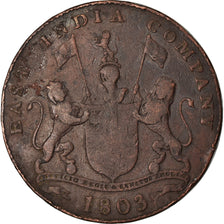 Moneda, INDIA BRITÁNICA, MADRAS PRESIDENCY, 20 Cash, 1803, Soho Mint