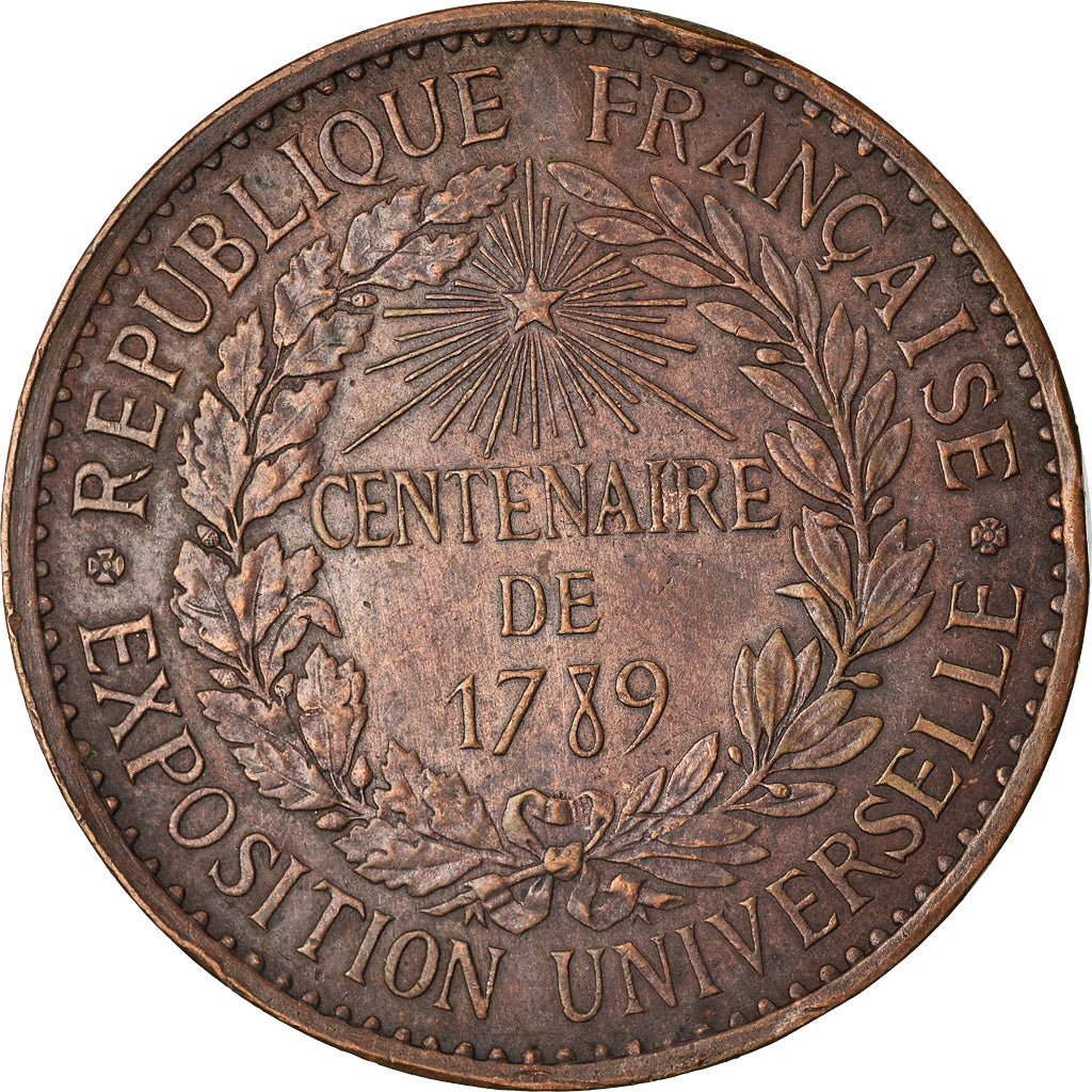 França, Medal, Centenaire de la Révolution, Exposition Universelle, Paris