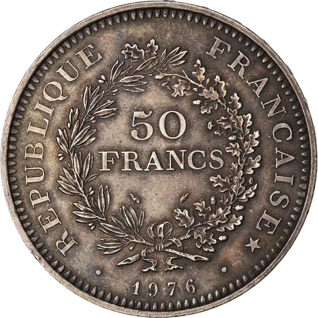 Monnaie, France, Hercule, 50 Francs, 1976, Paris, SUP, Argent, Gadoury:882