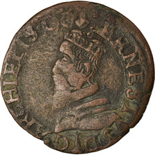 Monnaie, AUSTRIAN NETHERLANDS, Ernest of Bavaria, Liard, 1610, Liege, TB+