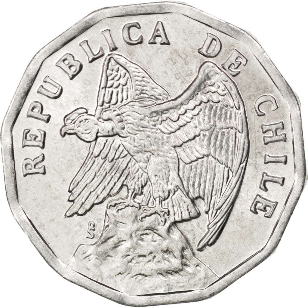 CHILE, 10 Centavos, 1977, KM #205a, MS(63), Aluminum, 23.75, 1.98