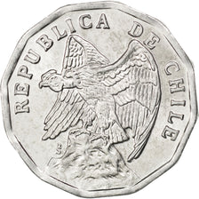 CHILE, 10 Centavos, 1977, KM #205a, MS(63), Aluminum, 23.75, 1.98