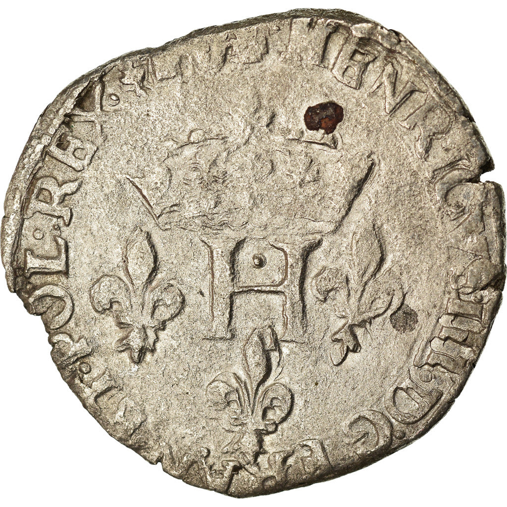 Moneta, Francia, Henri III, Double Sol Parisis, MB+, Biglione