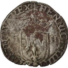 Münze, Frankreich, Henri IV, Douzain aux deux H, 1594, S+, Billon, Sombart:4420