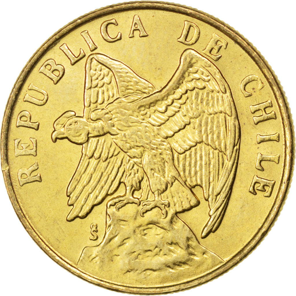 CHILE, 50 Centavos, 1979, KM #206a, MS(63), Aluminum-Bronze, 22.06, 3.92
