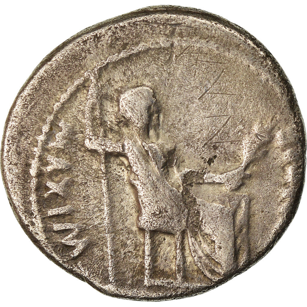 Moneta, Tiberius, Denarius, Lyon - Lugdunum, MB+, Argento, RIC:30