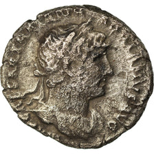 Moneda, Hadrian, Denarius, 124, Roma, BC+, Plata, RIC:116