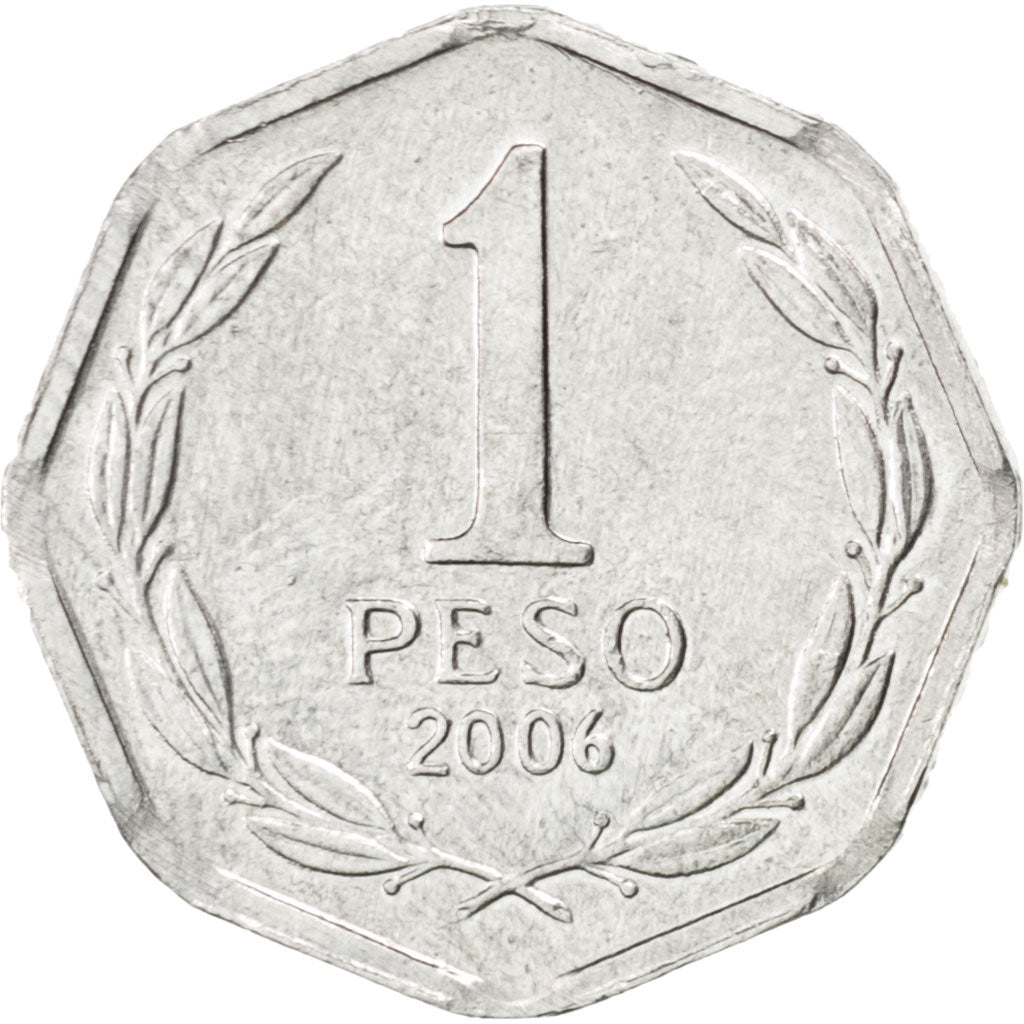 CHILE, Peso, 2006, Santiago, KM #231, MS(63), Aluminum, 15.5, 0.69