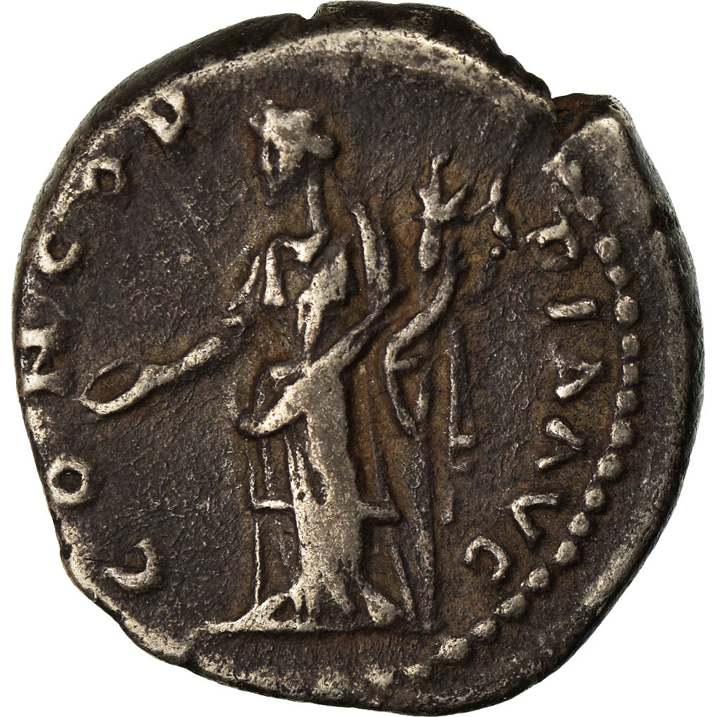 Moneta, Sabina, Denarius, 128-136, Rome, MB+, Argento, RIC:390